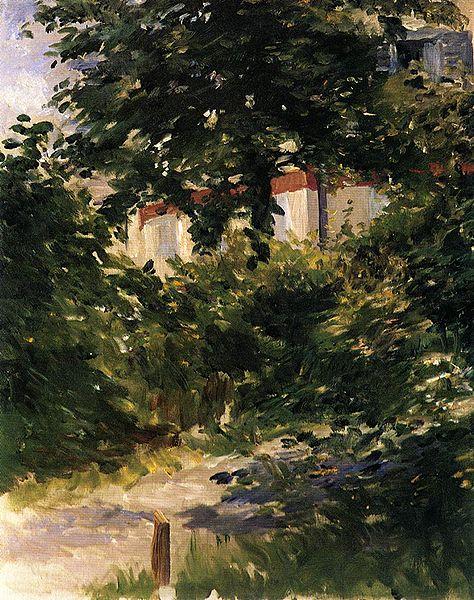 Edouard Manet Gartenweg in Rueil oil painting image